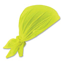 ergodyne Chill-Its 6710CT Cooling PVA Tie Bandana Triangle Hat, One Size Fits Most, Lime (12586)