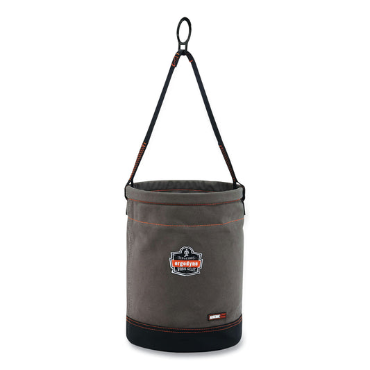 ergodyne Arsenal 5960 Canvas Hoist Bucket with D-Rings, 150 lb, Gray (14960)