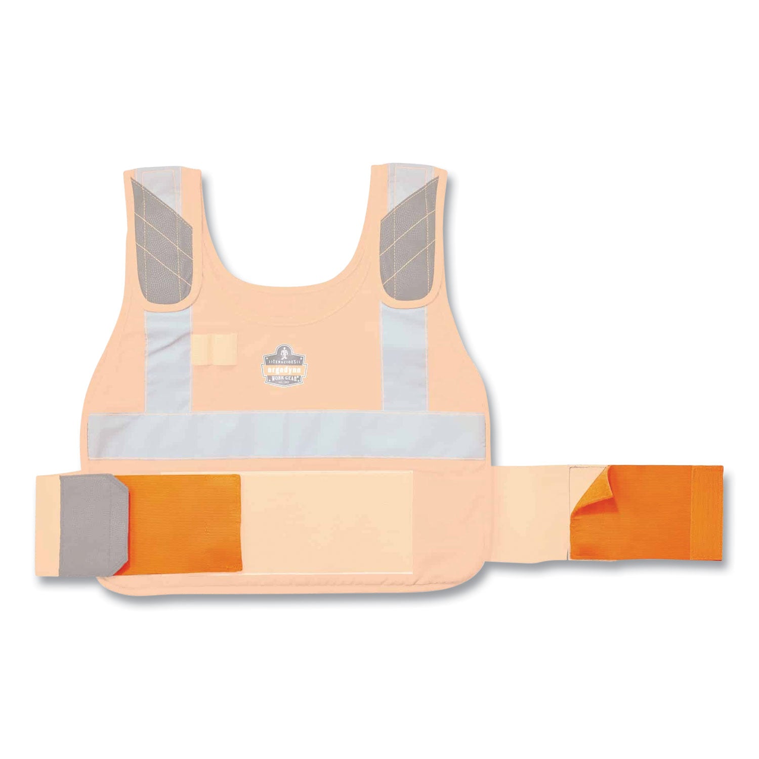 ergodyne Chill-Its 6240 Phase Change Cooling Vest Elastic Extenders, 3.5", Orange (12209)