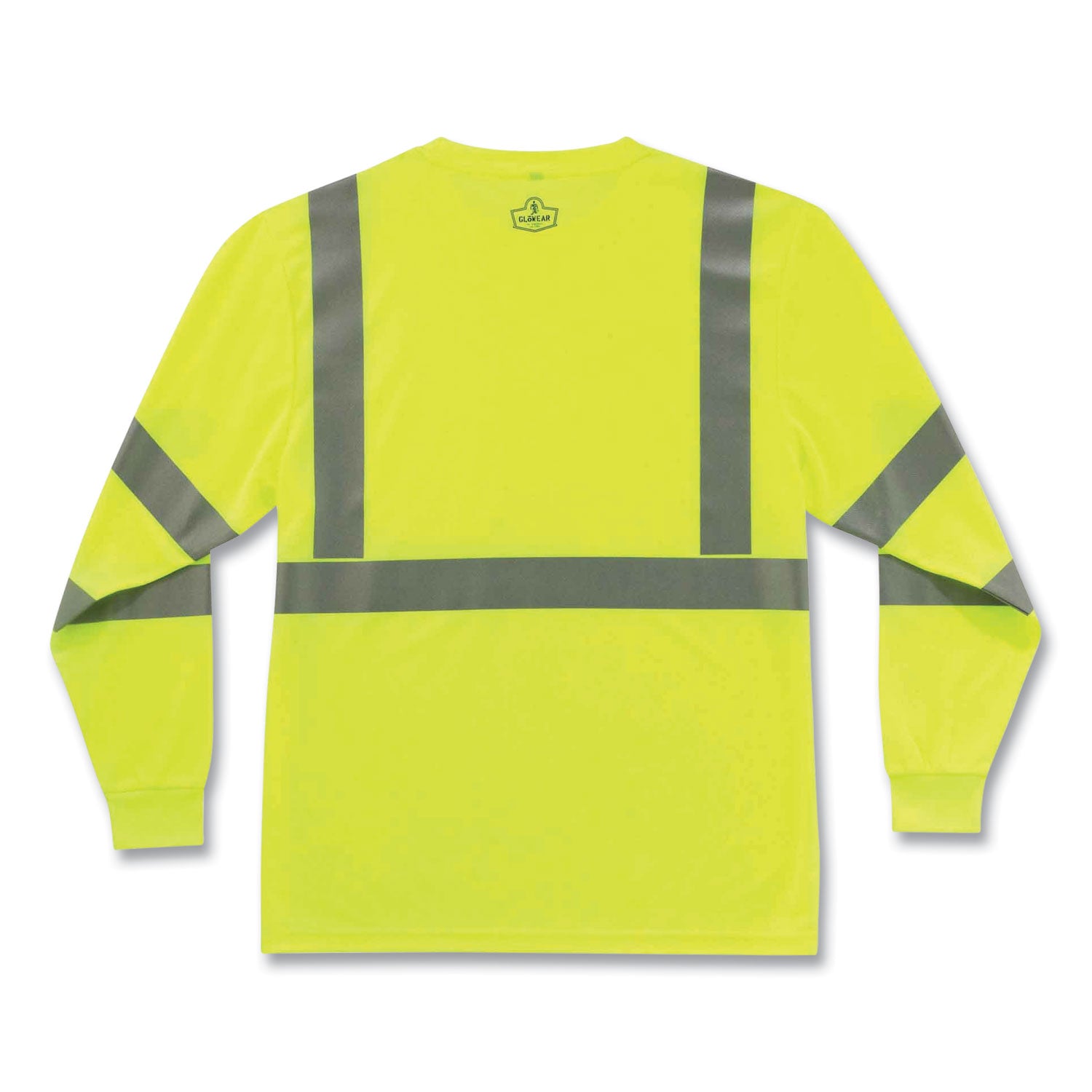 ergodyne GloWear 8391 Class 3 Hi-Vis Long Sleeve Shirt, Polyester, Lime, 3X-Large (21707)