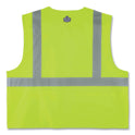 ergodyne GloWear 8225Z Class 2 Standard Solid Vest, Polyester, Lime, Small/Medium (21163)