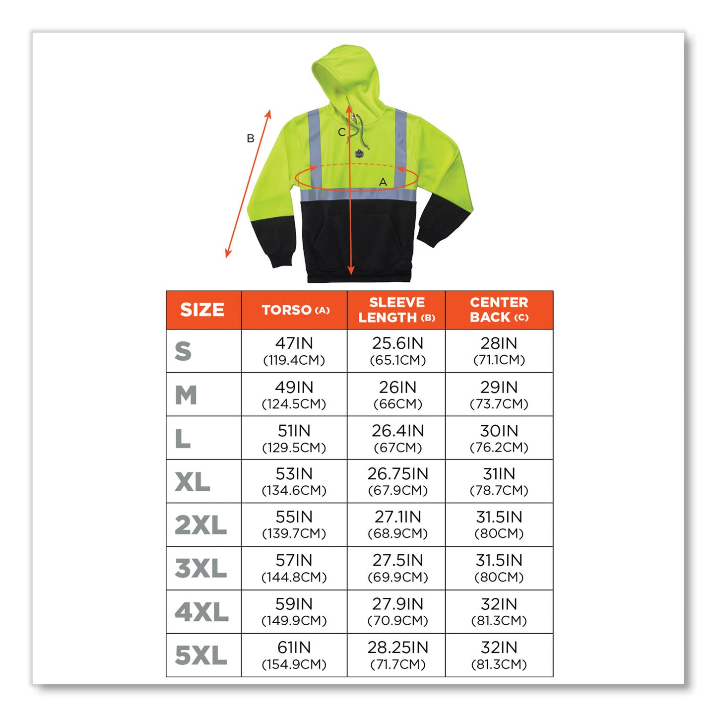 ergodyne GloWear 8293 Hi-Vis Class 2 Hooded Sweatshirt Black Bottom, Polar Fleece, Small, Lime (21683)