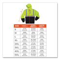 ergodyne GloWear 8293 Hi-Vis Class 2 Hooded Sweatshirt Black Bottom, Polar Fleece, Small, Lime (21686)