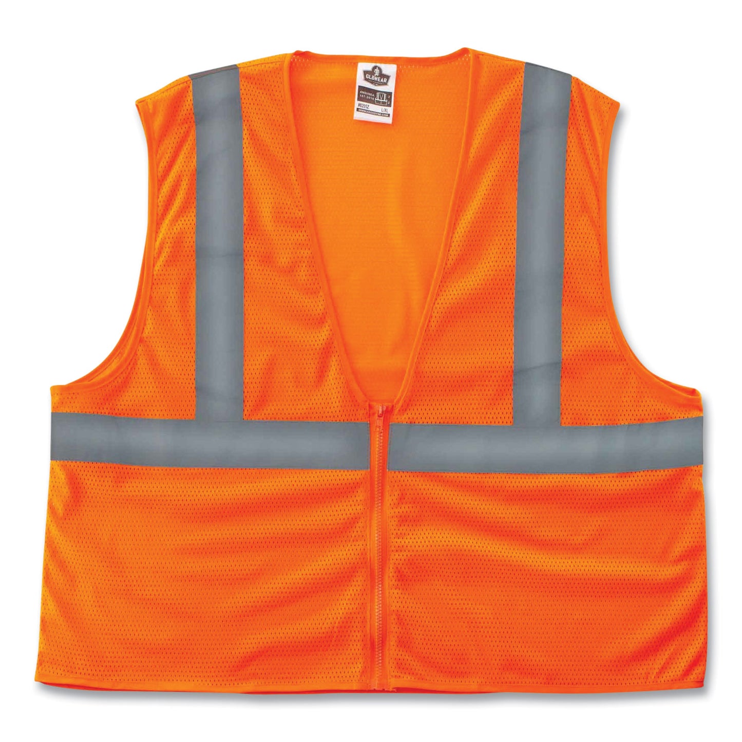 ergodyne GloWear 8216BA Class 2 Breakaway Mesh ID Holder Vest, Polyester, 2X-Large/3X-Large, Orange (21087)