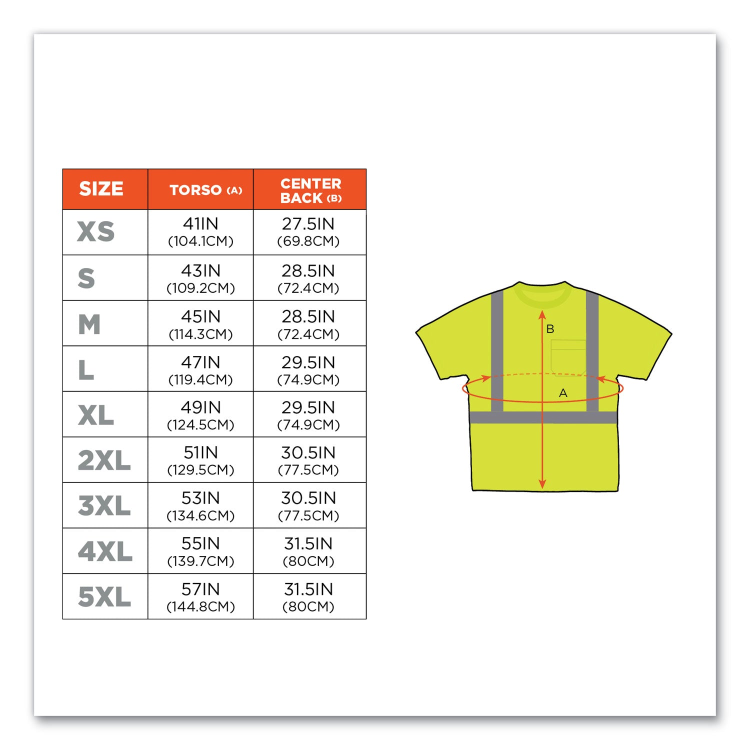 ergodyne GloWear 8289 Class 2 Hi-Vis T-Shirt, Polyester, Lime, 5X-Large (21509)