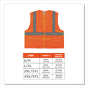 ergodyne GloWear 8205Z Class 2 Super Economy Mesh Vest, Polyester, Orange, Small/Medium (20983)