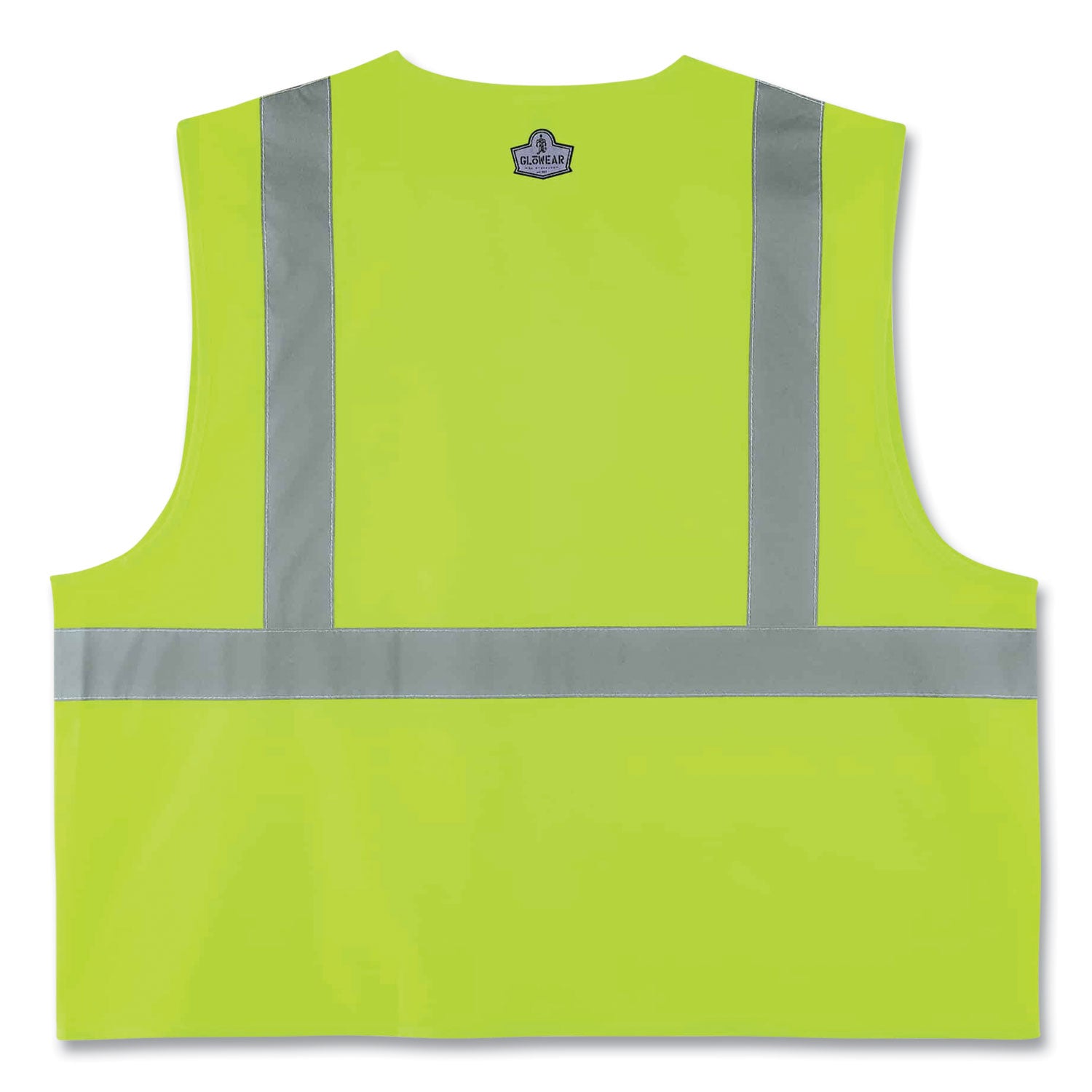 ergodyne GloWear 8225Z Class 2 Standard Solid Vest, Polyester, Lime, 4X-Large/5X-Large (21169)