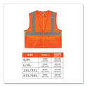 ergodyne GloWear 8225Z Class 2 Standard Solid Vest, Polyester, Orange, 4X-Large/5X-Large (21159)