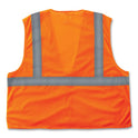 ergodyne GloWear 8205Z Class 2 Super Economy Mesh Vest, Polyester, Orange, Small/Medium (20983)