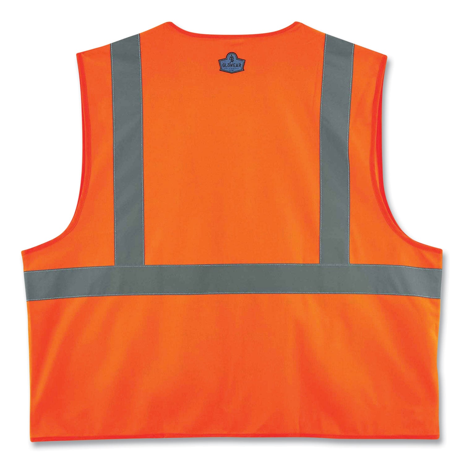 ergodyne GloWear 8225Z Class 2 Standard Solid Vest, Polyester, Orange, Small/Medium (21153)