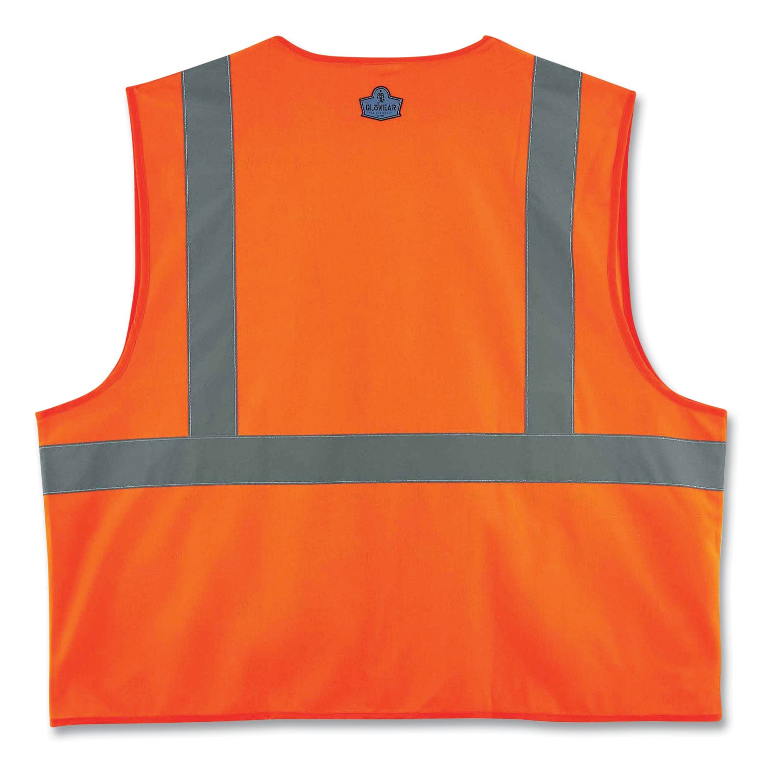 ergodyne GloWear 8225Z Class 2 Standard Solid Vest, Polyester, Orange, 4X-Large/5X-Large (21159)