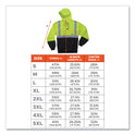ergodyne GloWear 8293 Hi-Vis Class 2 Hooded Sweatshirt Black Bottom, Polar Fleece, Small, Lime (21685)