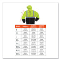 ergodyne GloWear 8293 Hi-Vis Class 2 Hooded Sweatshirt Black Bottom, Polar Fleece, Small, Lime (21682)