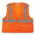 ergodyne GloWear 8205Z Class 2 Super Economy Mesh Vest, Polyester, Orange, Large/X-Large (20985)