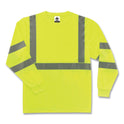 ergodyne GloWear 8391 Class 3 Hi-Vis Long Sleeve Shirt, Polyester, Lime, 3X-Large (21707)