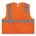 ergodyne GloWear 8210Z Class 2 Economy Mesh Vest, Polyester, Orange, X-Small (21041)