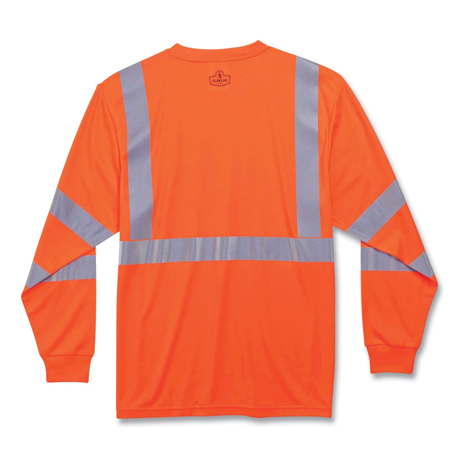 ergodyne GloWear 8391 Class 3 Hi-Vis Long Sleeve Shirt, Polyester, Orange, Small (21712)