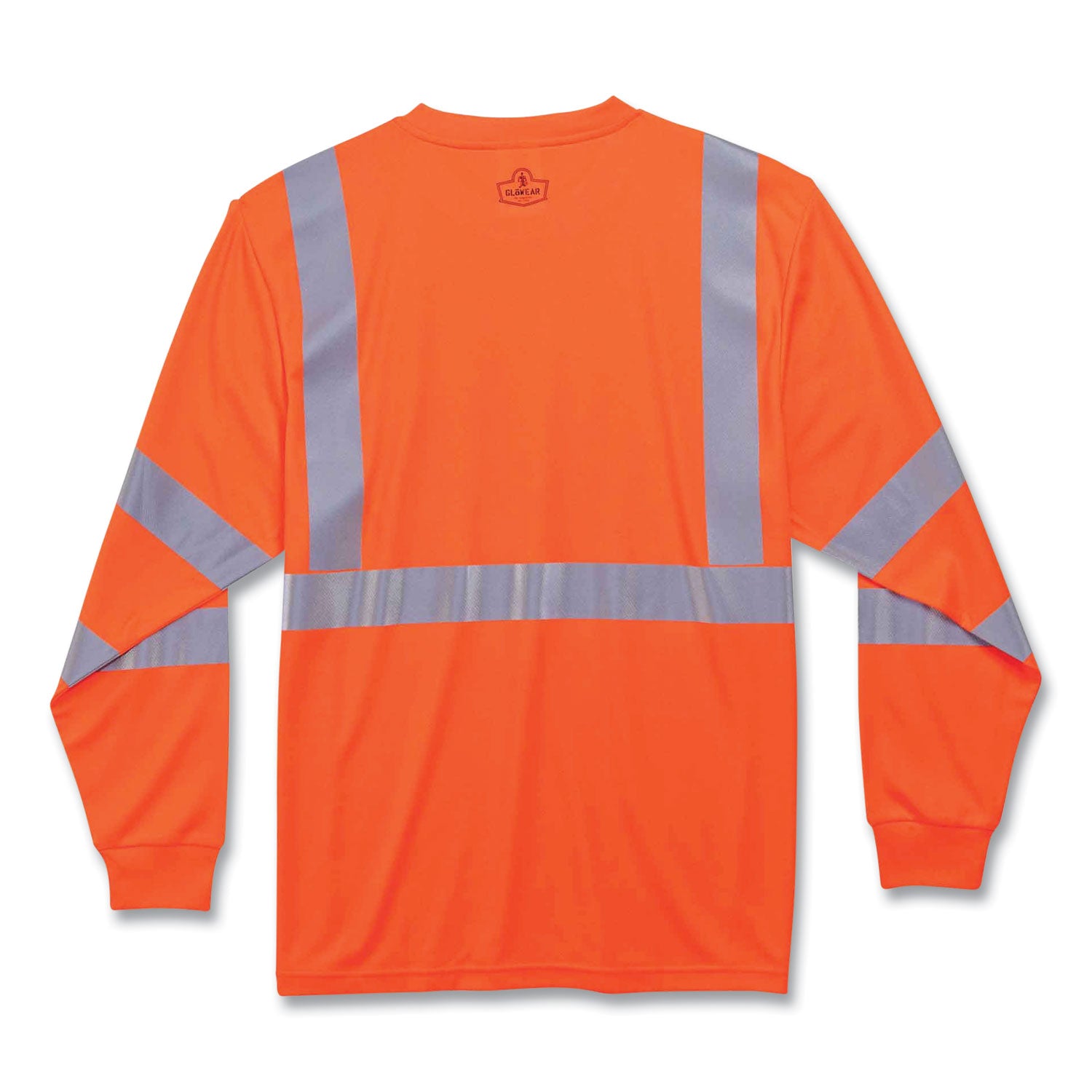 ergodyne GloWear 8391 Class 3 Hi-Vis Long Sleeve Shirt, Polyester, Orange, Medium (21713)