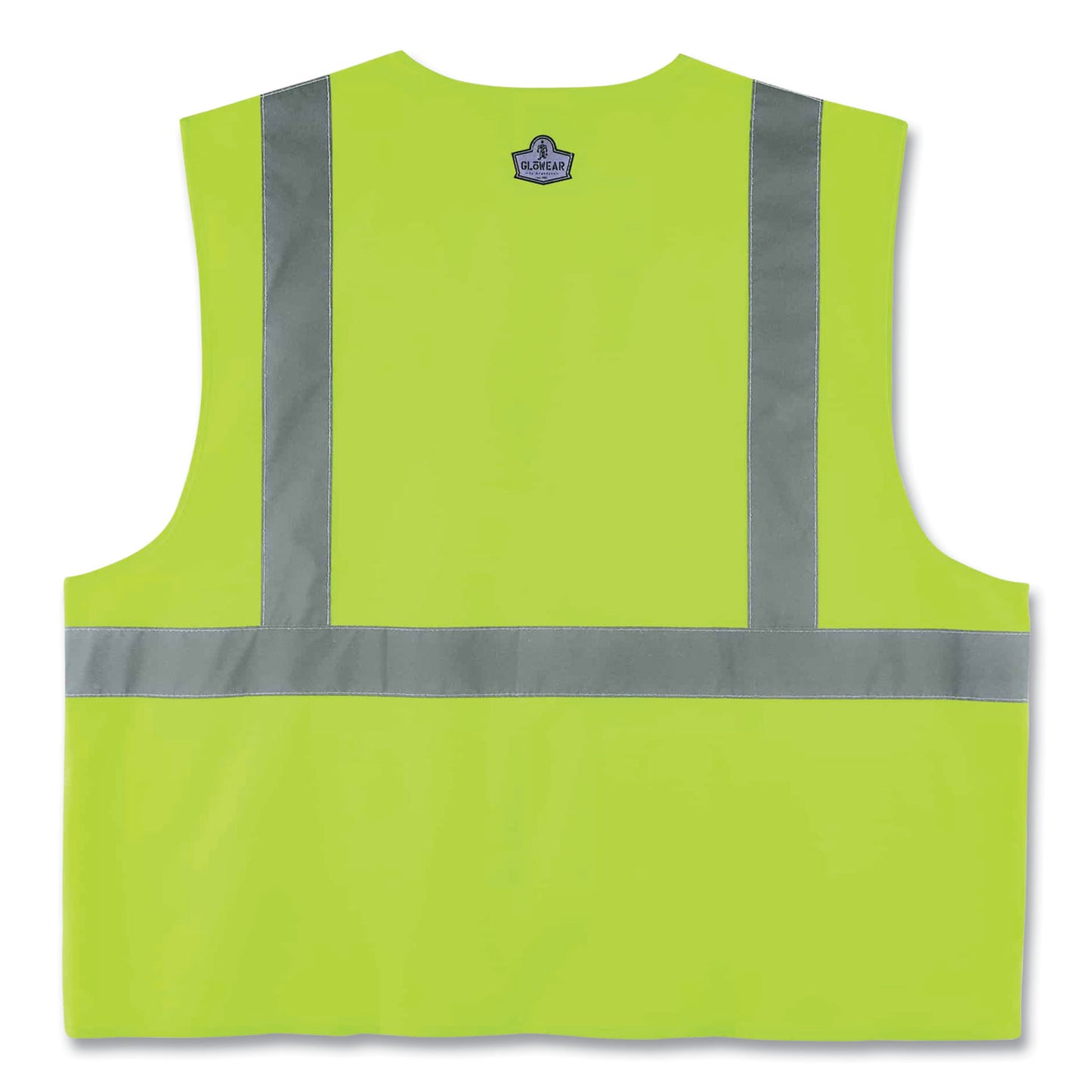 ergodyne GloWear 8225HL Class 2 Standard Solid Hook and Loop Vest, Polyester, Lime, Small/Medium (21183)