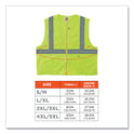 ergodyne GloWear 8205Z Class 2 Super Economy Mesh Vest, Polyester, Lime, 2X-Large/3X-Large (20997)