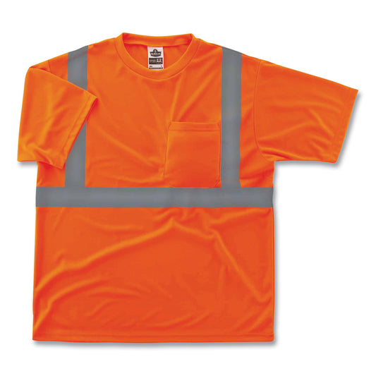 ergodyne GloWear 8289 Class 2 Hi-Vis T-Shirt, Polyester, Orange, X-Small (21511)