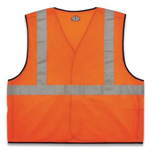 ergodyne GloWear 8216BA Class 2 Breakaway Mesh ID Holder Vest, Polyester, Small/Medium, Orange (21083)