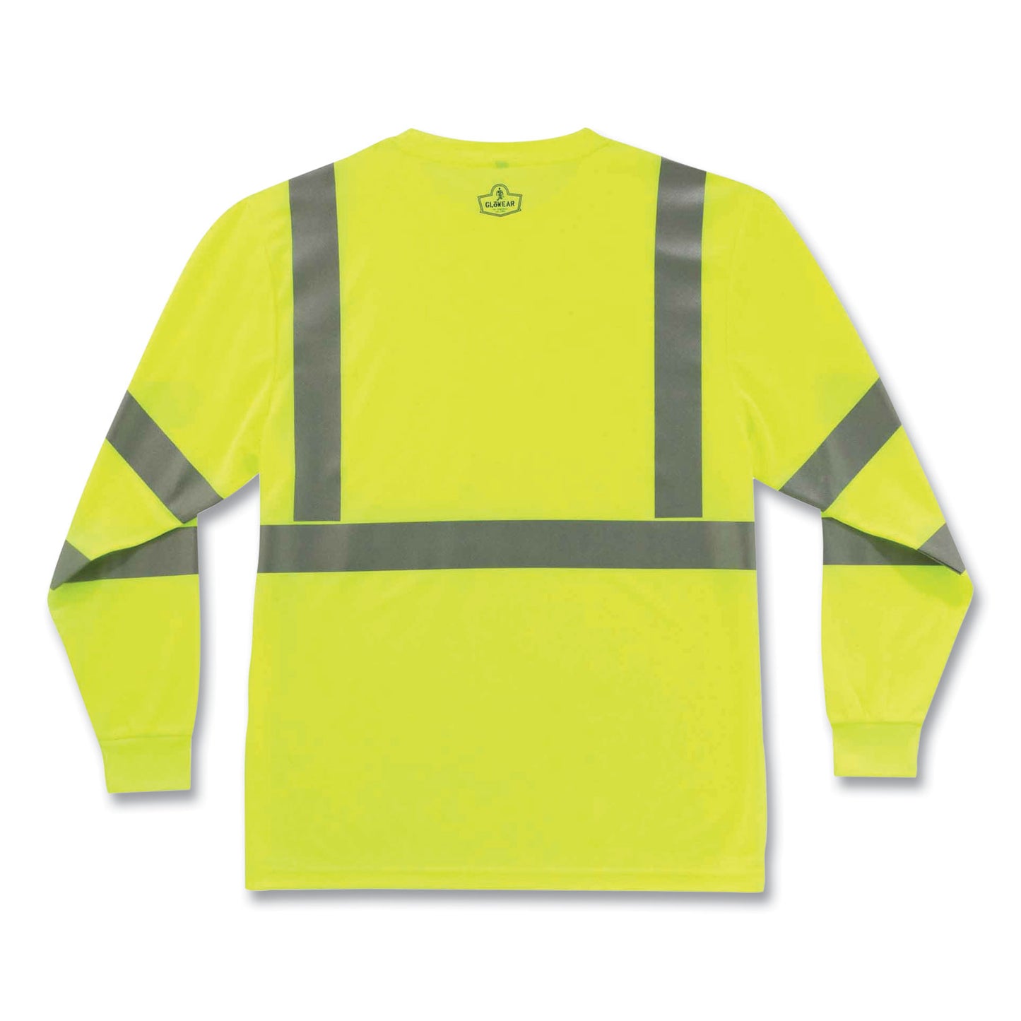 ergodyne GloWear 8391 Class 3 Hi-Vis Long Sleeve Shirt, Polyester, Lime, 2X-Large (21706)