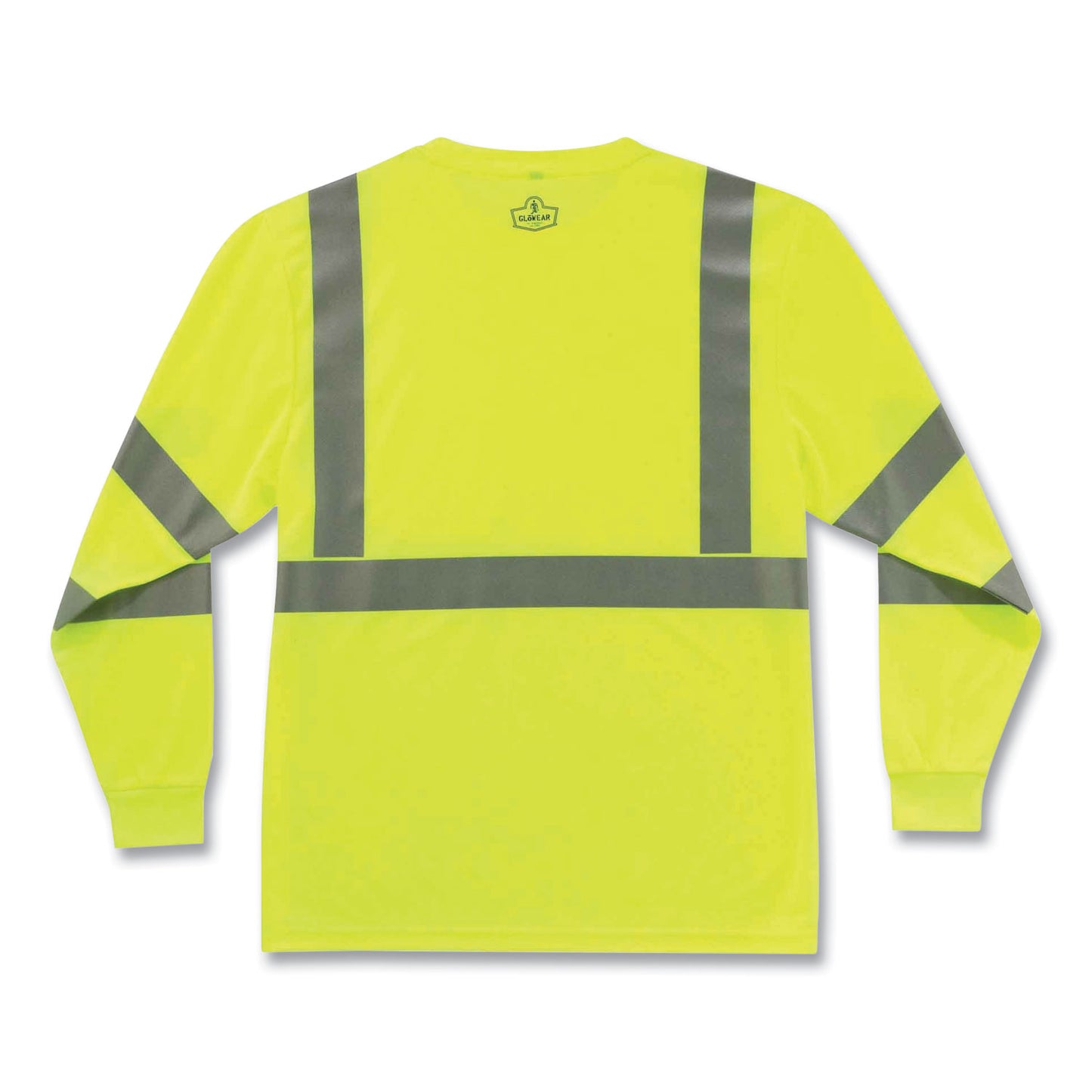 ergodyne GloWear 8391 Class 3 Hi-Vis Long Sleeve Shirt, Polyester, Lime, Medium (21703)