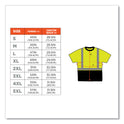 ergodyne GloWear 8289BK Class 2 Hi-Vis T-Shirt with Black Bottom, 5X-Large, Lime (22509)