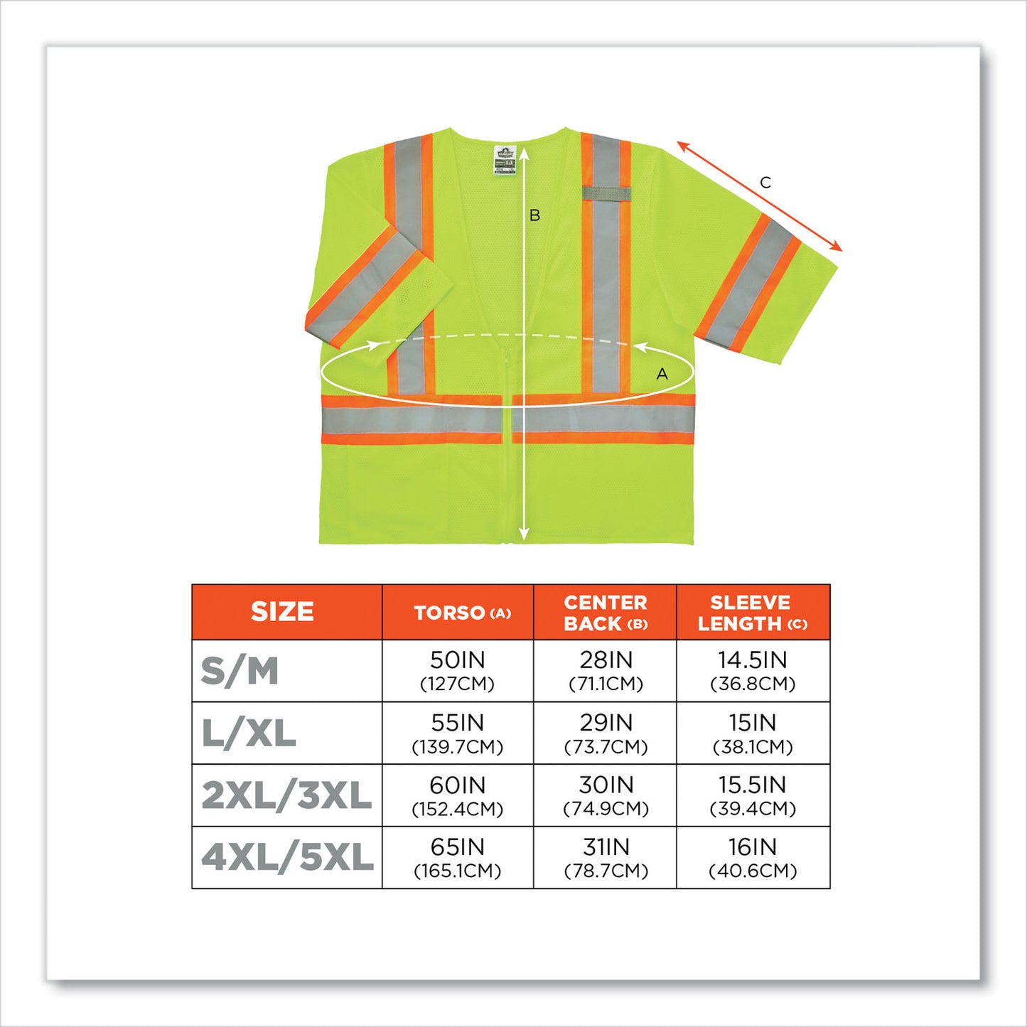 ergodyne GloWear 8330Z Class 3 Two-Tone Zipper Vest, Polyester, 2X-Large/3X-Large, Lime (22187)