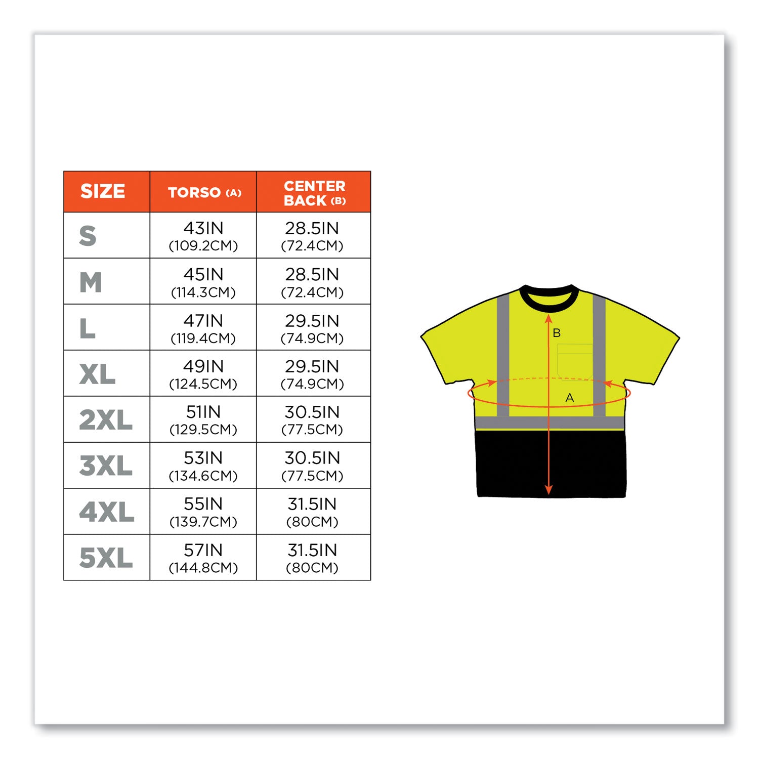 ergodyne GloWear 8289BK Class 2 Hi-Vis T-Shirt with Black Bottom, Large, Lime (22504)