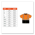 ergodyne GloWear 8289BK Class 2 Hi-Vis T-Shirt with Black Bottom, Small, Orange (22512)