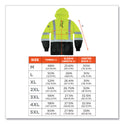 ergodyne GloWear 8373 Hi-Vis Class 3 Hooded Sweatshirt with  Black Bottom, Polar Fleece, Lime, 2X-Large (21886)