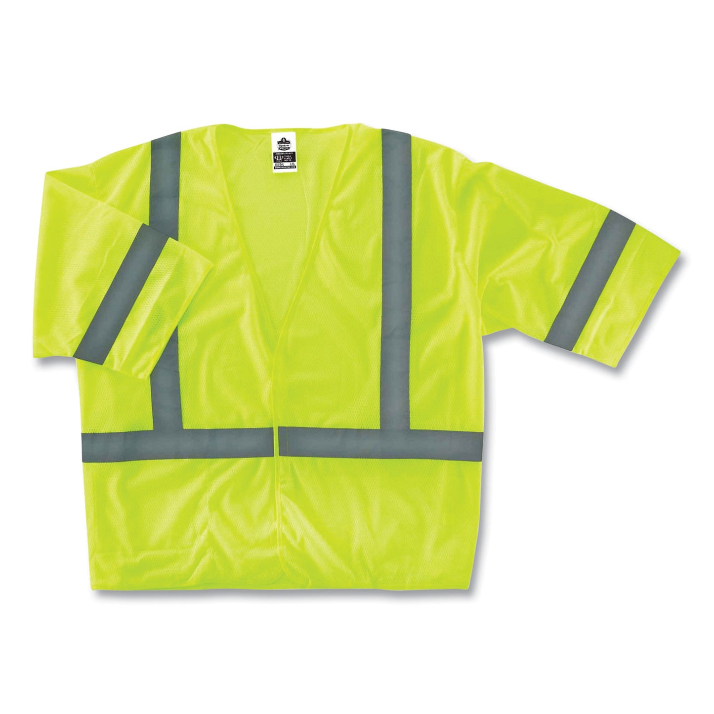 ergodyne GloWear 8310HL Class 3 Economy Hook and Loop Vest, Polyester, 4X-Large/5X-Large, Lime (22029)