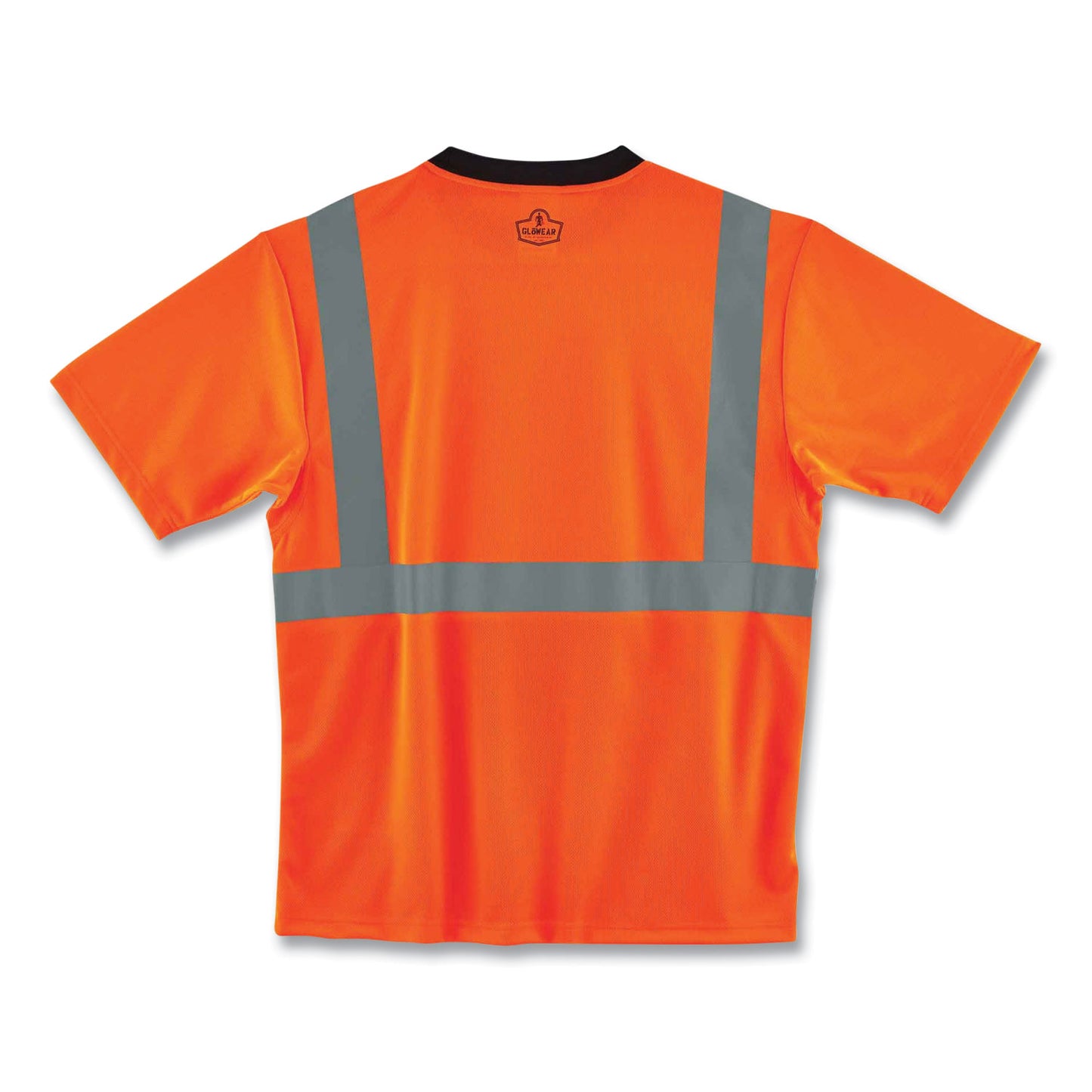 ergodyne GloWear 8289BK Class 2 Hi-Vis T-Shirt with Black Bottom, Small, Orange (22512)