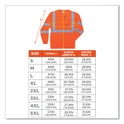 ergodyne GloWear 8391 Class 3 Hi-Vis Long Sleeve Shirt, Polyester, Orange, 4X-Large (21718)