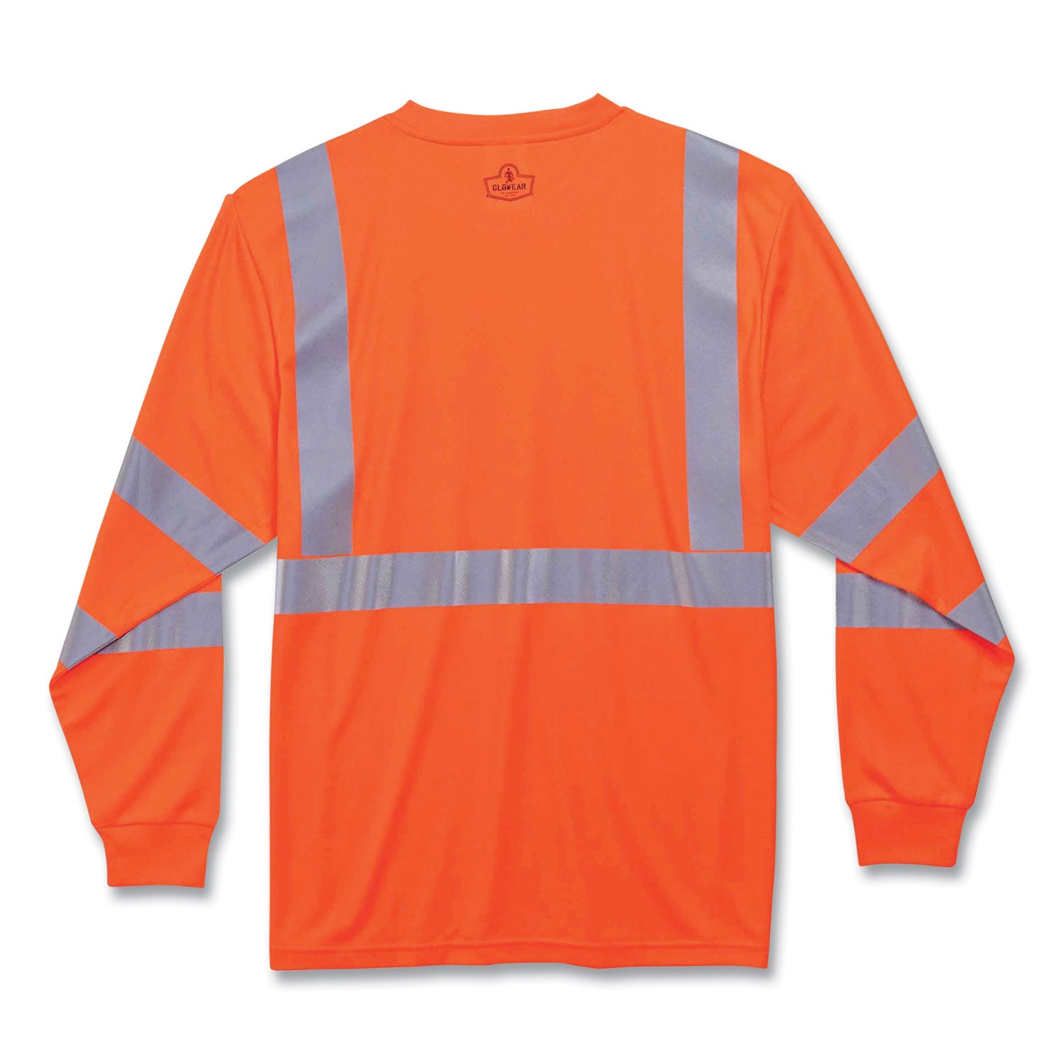 ergodyne GloWear 8391 Class 3 Hi-Vis Long Sleeve Shirt, Polyester, Orange, 2X-Large (21716)