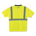 ergodyne GloWear 8289BK Class 2 Hi-Vis T-Shirt with Black Bottom, 4X-Large, Lime (22508)