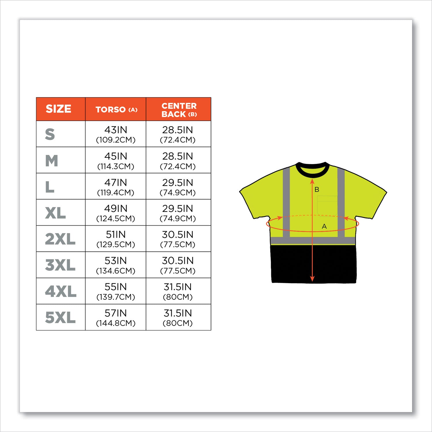 ergodyne GloWear 8289BK Class 2 Hi-Vis T-Shirt with Black Bottom, Small, Lime (22502)