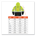 ergodyne GloWear 8373 Hi-Vis Class 3 Hooded Sweatshirt with Black Bottom, Polar Fleece, Lime, 3X-Large (21887)