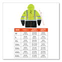 ergodyne GloWear 8373 Hi-Vis Class 3 Hooded Sweatshirt with Black Bottom, Polar Fleece, Lime, 5X-Large (21889)