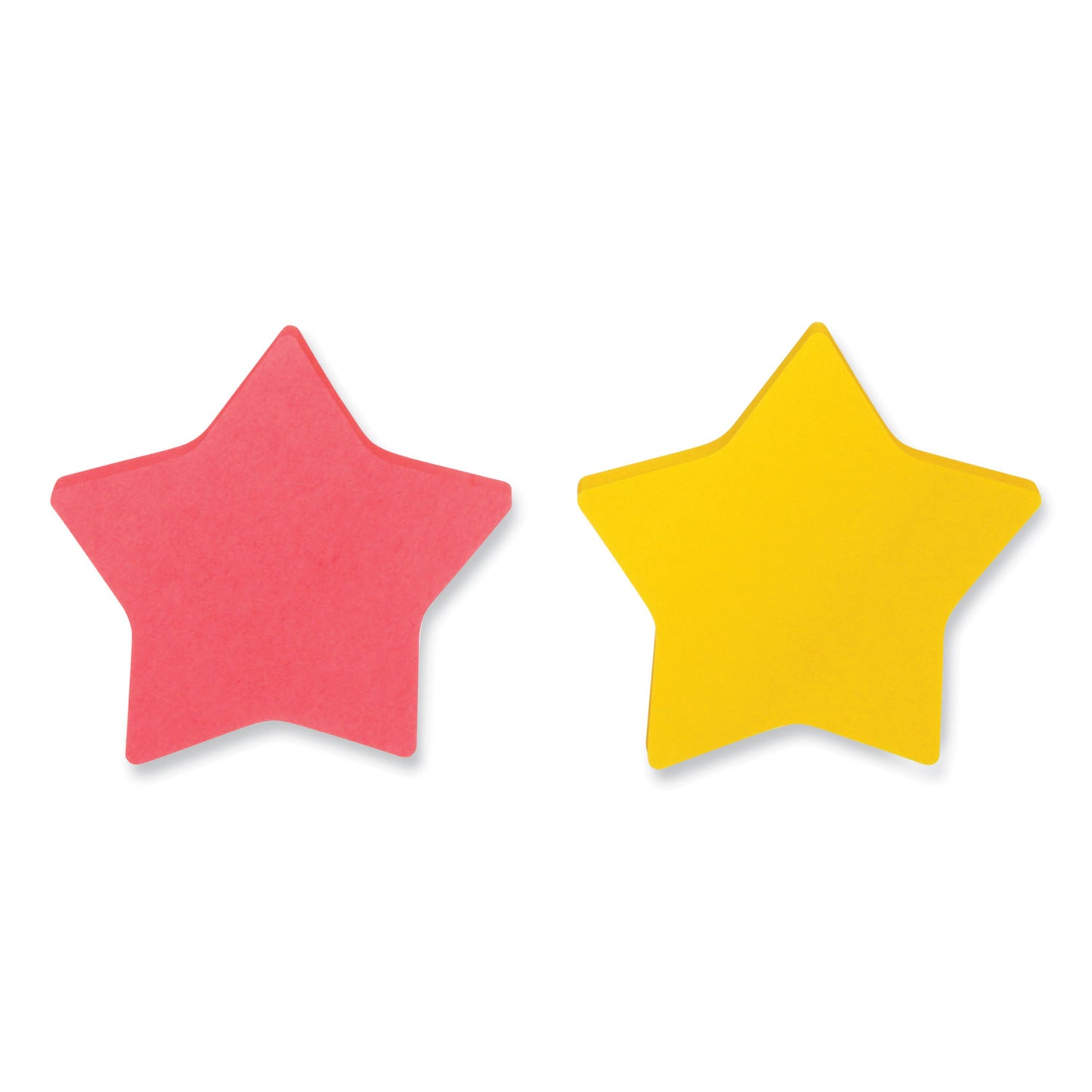 Post-it Die-Cut Star Shaped Notepads, 2.6" x 2.6", Assorted Colors, 75 Sheets/Pad, 2 Pads/Pack (70005114114)