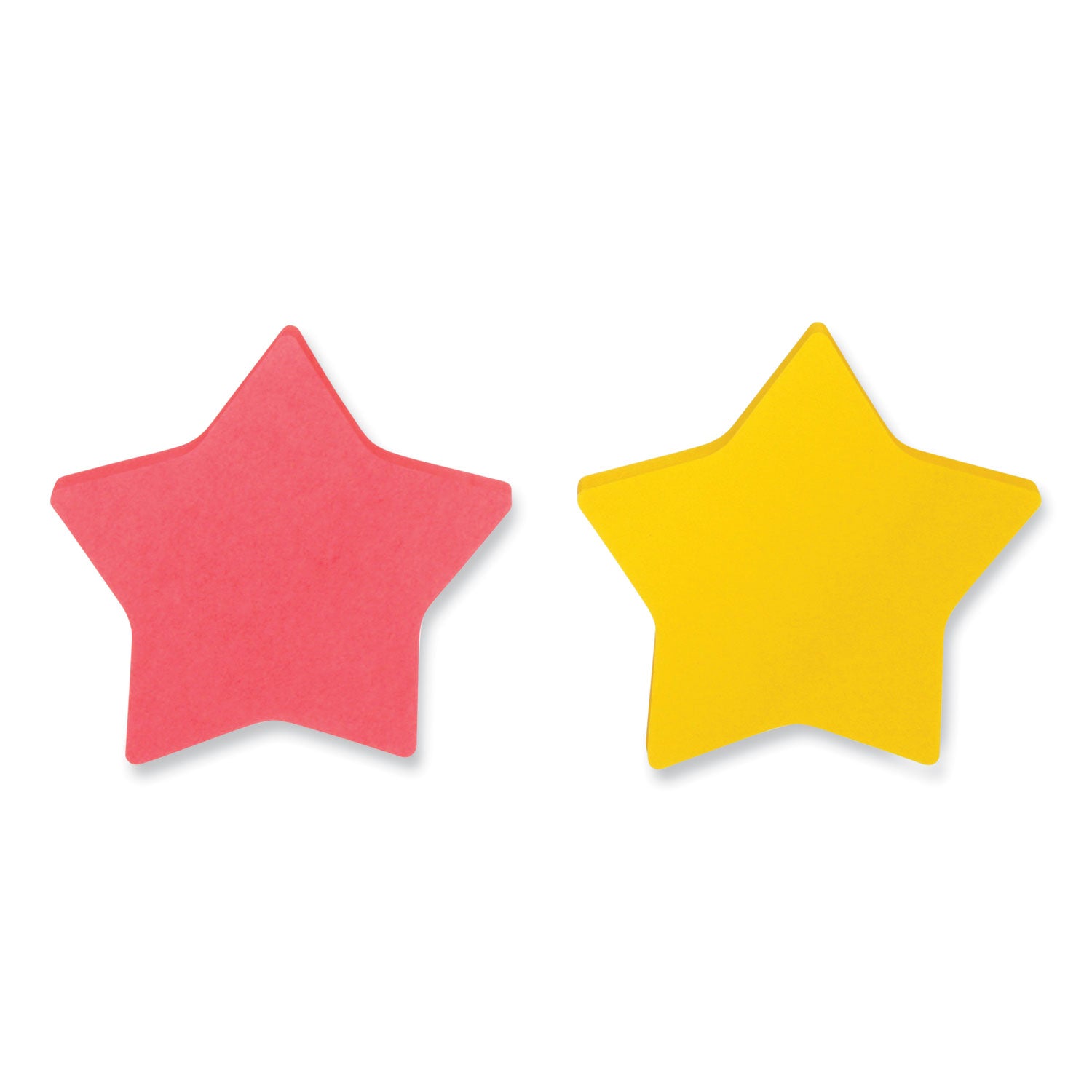 Post-it Die-Cut Star Shaped Notepads, 2.6" x 2.6", Assorted Colors, 75 Sheets/Pad, 2 Pads/Pack (70005114114)