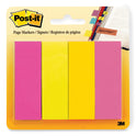 Post-it Page Flag Markers, Assorted Brights, 50 Flags/Pad, 4 Pads/Pack (6714AU)