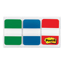 Post-it 1" Plain Solid Color Tabs, 1/5-Cut, Assorted Colors, 1" Wide, 66/Pack (686GBR)