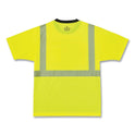 ergodyne GloWear 8280BK Class 2 Performance T-Shirt with Black Bottom, Polyester, Small, Lime (22532)