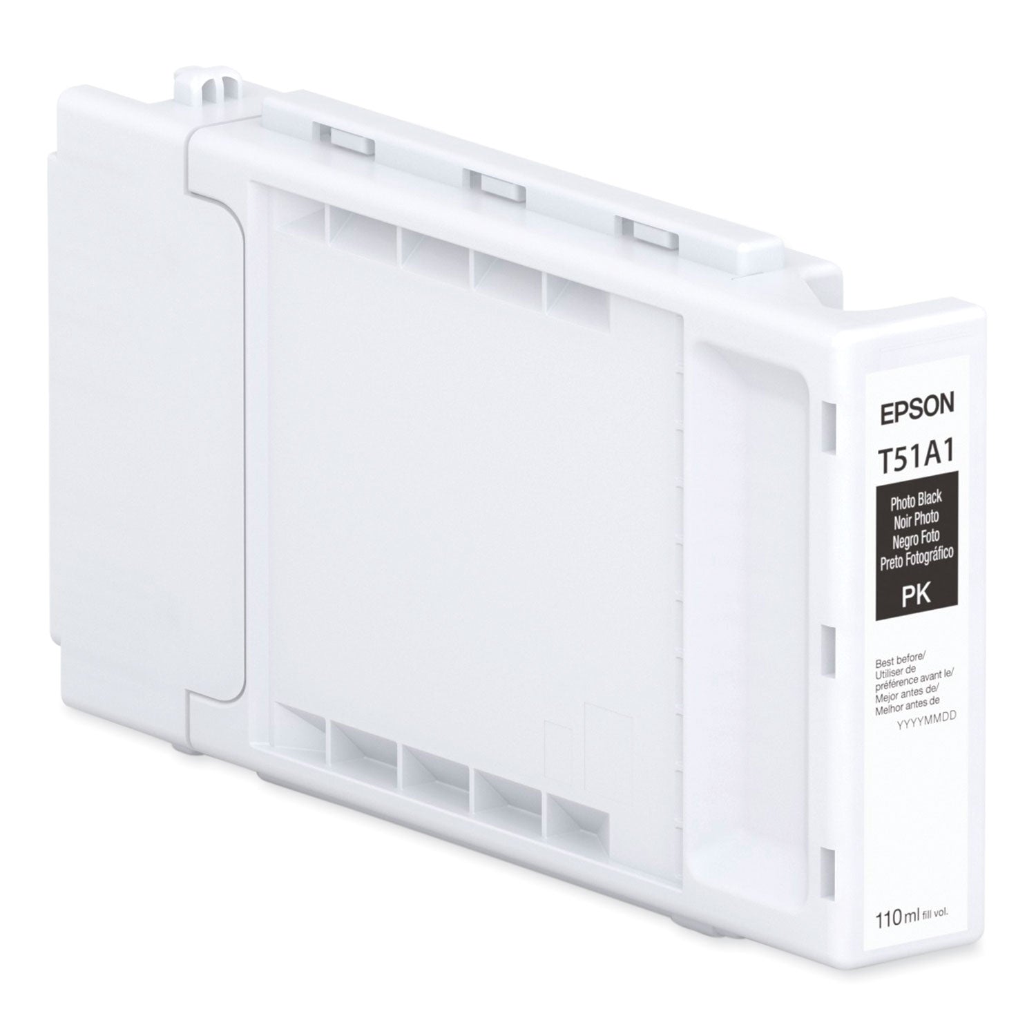 Epson T51A120 (T51A) UltraChrome XD3 High Capacity Ink, 110 mL, Photo Black