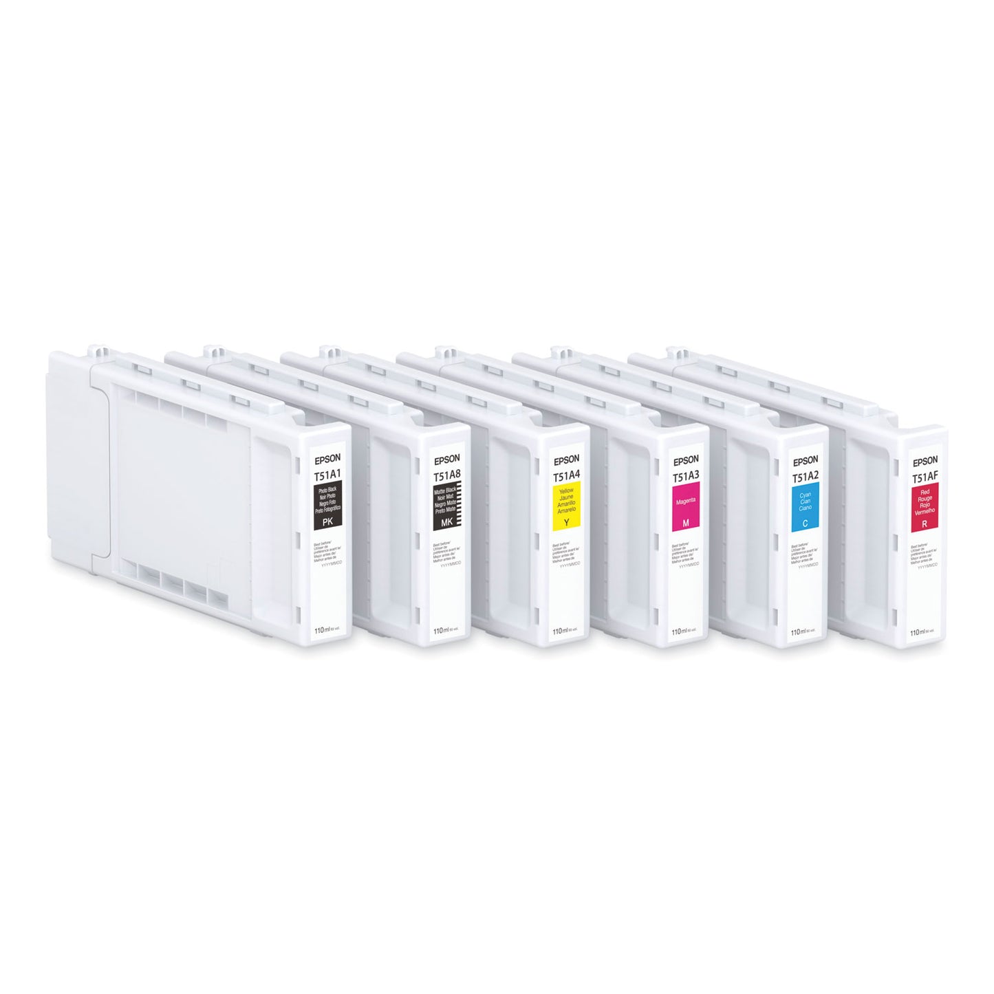 Epson T51AF20 (T51A) UltraChrome XD3 High Capacity Ink, 110 mL, Red