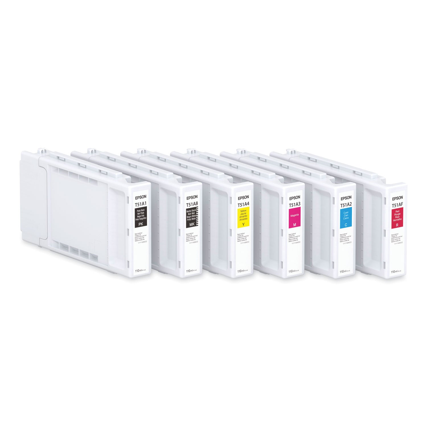 Epson T51AF20 (T51A) UltraChrome XD3 High Capacity Ink, 110 mL, Red