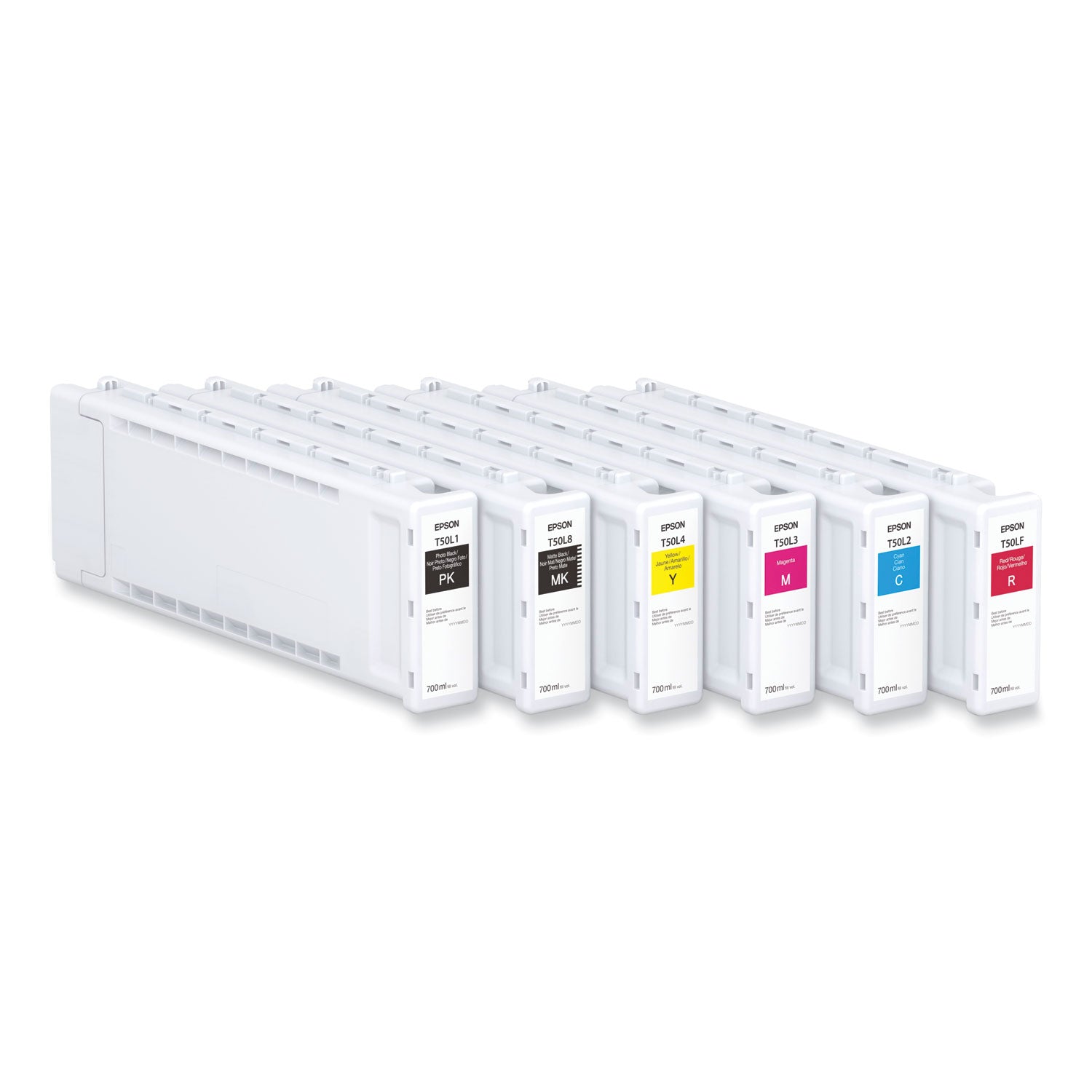 Epson T50L420 (T50L) UltraChrome XD3 High Capacity Ink, 700 mL, Yellow